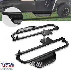 2x Steel Nerf Bars / Running Boards Side Step Fits Club Car DS Golf Cart 1982-up