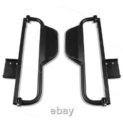 2x Steel Nerf Bars / Running Boards Side Step Fits Club Car DS Golf Cart 1982-up