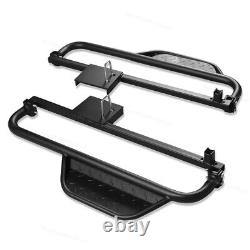 2x Steel Nerf Bars / Running Boards Side Step Fits Club Car DS Golf Cart 1982-up