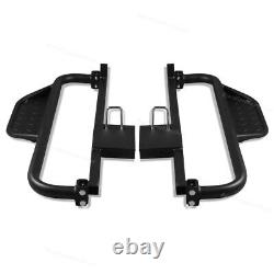 2x Steel Nerf Bars / Running Boards Side Step Fits Club Car DS Golf Cart 1982-up