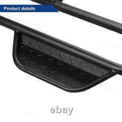 2x Steel Nerf Bars / Running Boards Side Step Fits Club Car DS Golf Cart 1982-up