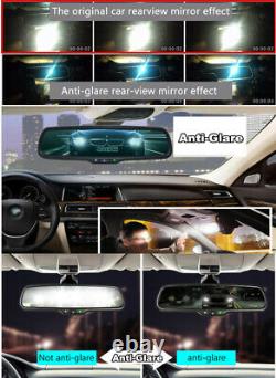 4.3'' Anti-glare Car Mirror Monitor + Bracket Dual Screen Display 4 Video Input