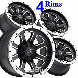 4 Aluminum Golf Cart RIMs WHEELs 12x8 4/4 4+4 Vision Type 548 COMMANDER