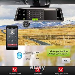 4G WiFi Dual Lens 10'' Vehicle Rearview Mirror Camera Recorder Car DVR Dash Cam