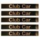 5 Pack Club Car Emblem Black/gold Precedent Models 103816601