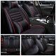 5-seats Full Set Auto Car Seat Cover Cushion Deluxe Edition Pu Leather Withpillows