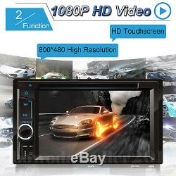 6.2'' TOUCHSCREEN Bluetooth CD DVD USB Radio Stereo Audio In-Dash Kit + Camera