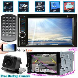 6.2Car STEREO DVD CD FM AM TV MIRROR LINK FOR GPS RADIO BLUETOOTH & REAR CAMERA