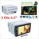 6.2in Touch Screen Car In Dash Stereo Radio Dvd Mp5 Player 2din Bluetooth Tf Usb