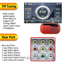 6.2in Touch Screen Car In Dash Stereo Radio DVD MP5 Player 2DIN Bluetooth TF USB