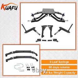 6 A-Arm Lift Kit & Pair Rear Leaf Springs For Club Car DS Golf Cart 1982-2003