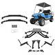 6 A-arm Lift Kit & Rear Leaf Springs Black For 1982-2003 Club Car Ds Golf Cart