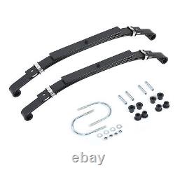 6 A-Arm Lift Kit & Rear Leaf Springs Black For 1982-2003 Club Car DS Golf Cart