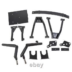 6 A-Arm Lift Kit & Rear Leaf Springs Black For 1982-2003 Club Car DS Golf Cart