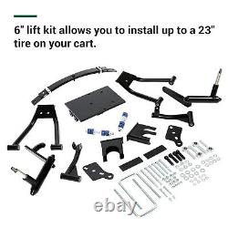 6 Double A-Arm Lift Kit Black For Club Car Golf Cart DS 2004.5-Up Electric&Gas