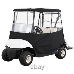 600D Golf Cart Cover Enclosure Protector 2 Passenger for Club Car EZGO YAMAHA