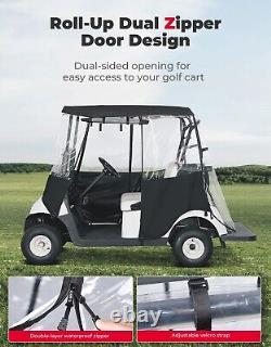 600D Golf Cart Cover Enclosure Protector 2 Passenger for Club Car EZGO YAMAHA