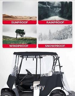 600D Golf Cart Cover Enclosure Protector 2 Passenger for Club Car EZGO YAMAHA