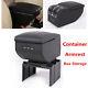 6usb Rechargeable Car Charger Central Container Armrest Box Storage Case Durable