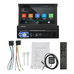 7'' 1DIN Car Stereo Radio Video MP5 Player GPS Bluetooth for Android Retractable