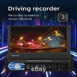 7'' 1DIN Car Stereo Radio Video MP5 Player GPS Bluetooth for Android Retractable