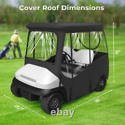 800D Golf Cart Enclosure 2 Passenger Club Car DS Waterproof Golf Cart Rain Cover