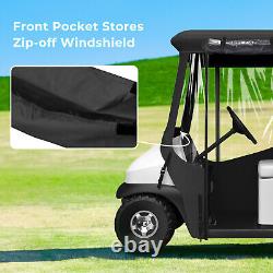 800D Golf Cart Enclosure 2 Passenger Club Car DS Waterproof Golf Cart Rain Cover