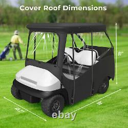 800D Golf Cart Enclosure for 4 Passenger Club Car DS Waterproof Golf Cart Cover