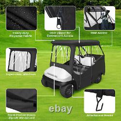 800D Golf Cart Enclosure for 4 Passenger Club Car DS Waterproof Golf Cart Cover