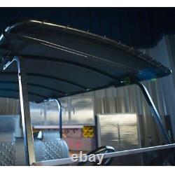 84 RedDot Topsail Bimini Style Canvas Golf Cart Roof / Tubular Sun Top Black