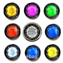 85mm 6 in 1 Multi-Function Digital GPS Speedometer Tachometer Oil Pressure Gauge