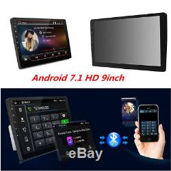 9 Android 7.1 Double 2Din Car Stereo Radio MP5 Player GPS Wifi OBD2 Mirror Link