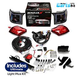 ALPHA Black Street Golf Cart Body Kit and Light Kit Club Car Precedent 2004-Up