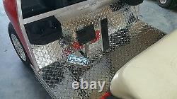 Aluminum Diamond Plate Floor Mat for Club Car Golf Cart DS 82-Up 5 piece kit