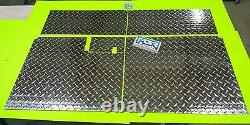 Aluminum Diamond Plate Floor Mat for Club Car Golf Cart DS 82-Up 5 piece kit