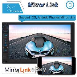 Android 4-Core 7inch Car Stereo Radio GPS Navi WIFI Player USB/TF/AUX/BT In &Cam