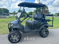 BLACK 2019 CLUB CAR TEMPO PRECEDENT 48v HIGH SPEED GOLF CART 4 PASSENGER SEAT