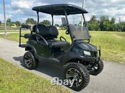 BLACK 2019 CLUB CAR TEMPO PRECEDENT 48v HIGH SPEED GOLF CART 4 PASSENGER SEAT