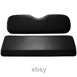 BLACK EZGO CLUB CAR YAMAHA bottom and backrest Cushions Golf Cart Rear Flip Seat