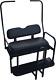 Black Rear Flip Folding Seat 1982-2000.5 Club Car Ds Golf Cart With Roof Supports