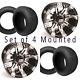 Blowout Set Of 4 10 Inch Tempest Golf Cart Wheels On 205 50 10 Street Tires