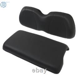 Black 2004-2011 For Club Car Precedent Golf Cart Front Seat Cushion & Backrest