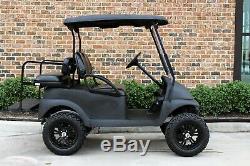 Black Dupont Kevlar Club Car Precedent Golf Cart Lifted 4 Pass Wheels 48 Volts