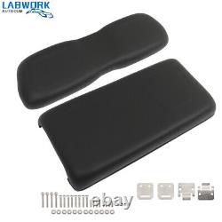 Black Front Seat Bottom & Back Cushion Fits For Club Car DS 2000.5-Up Golf Carts