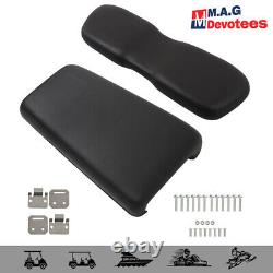 Black Front Seat Bottom & Back Cushion Set For Club Car DS 2000.5-Up Golf Cart