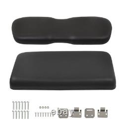 Black Front Seat Bottom & Back Cushion Set For Club Car DS 2000.5-Up Golf Cart