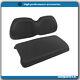 Black Front Seat Cushion & Backrest 2004-2011 For Club Car Precedent Golf Cart