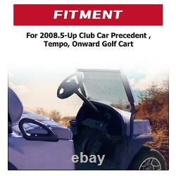 Black Golf Cart Dash Kit with Locks For Club Car Precedent 2008.5+