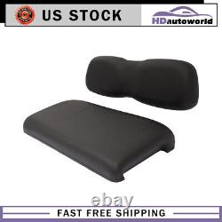 Black Golf Cart Front Back and Seat Cushion Set Fit For Club Car DS