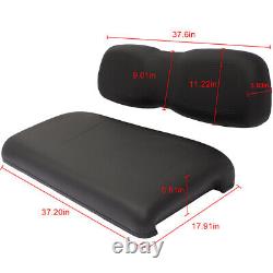 Black Golf Cart Front Back and Seat Cushion Set Fit For Club Car DS